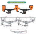 Orange American Type 3 Axle Mechanical Suspension